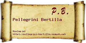 Pellegrini Bertilla névjegykártya